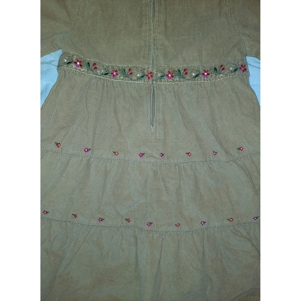 💜🩷Gils Dress Original‎ Gap Garment Embroidery Flowers Size 2Y🩷❤️